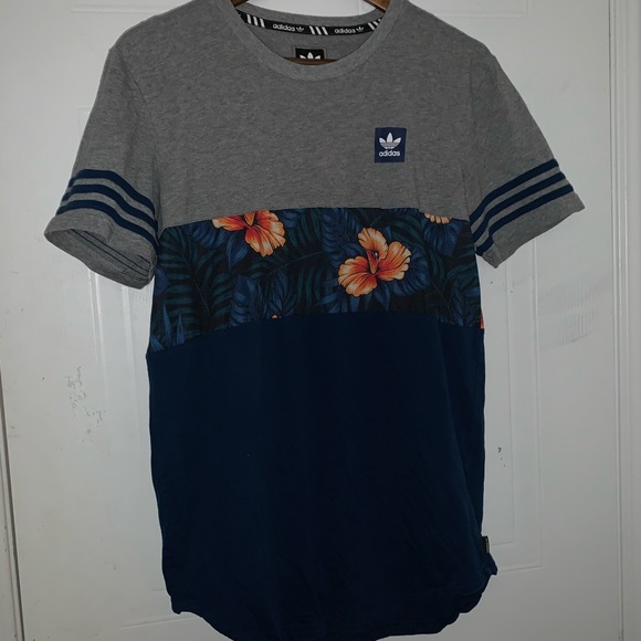Floral Scoop Tee - Adidas ! - Picture 1 of 3